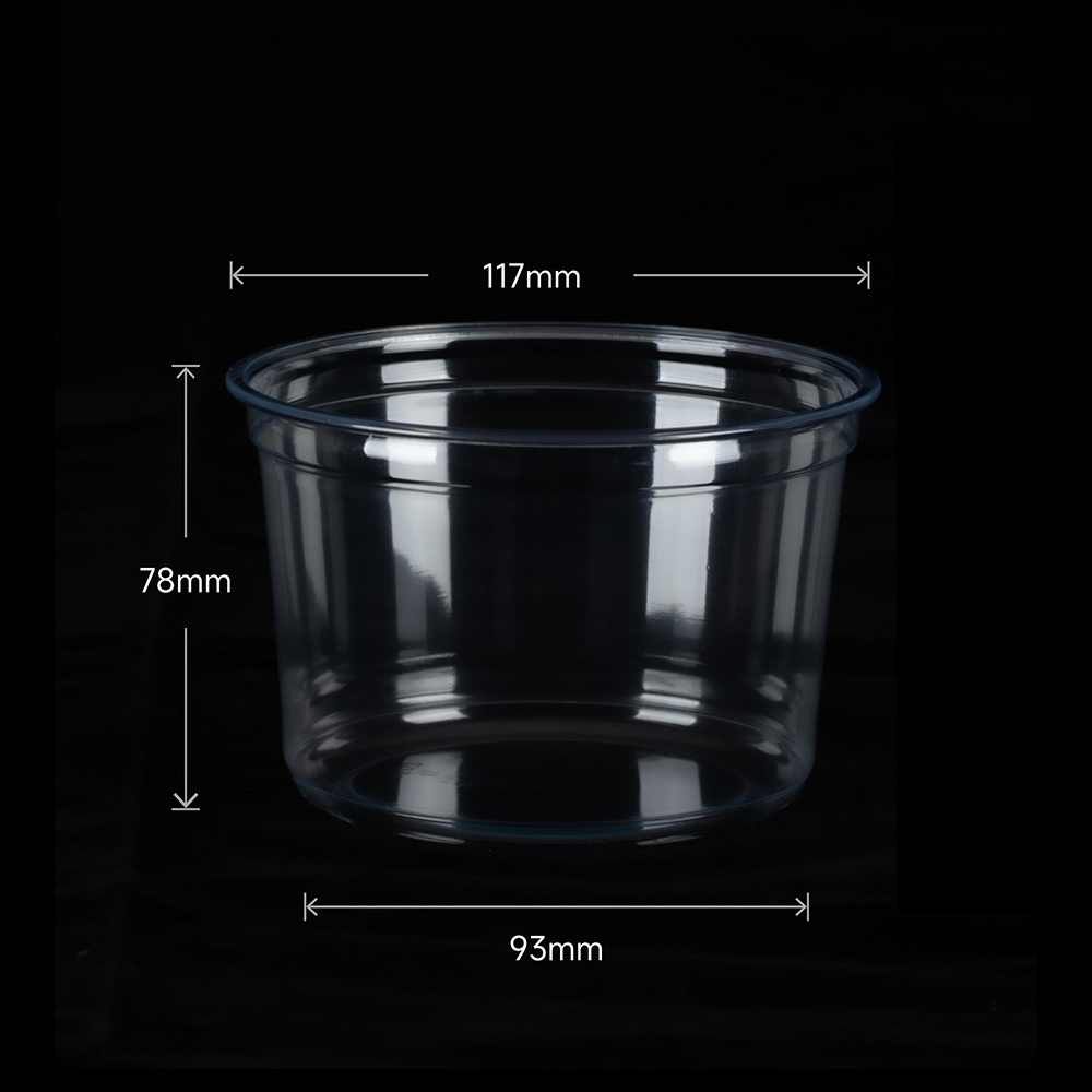 小型 PET 熟食容器(8 盎司 – 16 盎司）